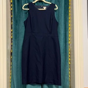 JCrew Factory Navy Sheath Dress Sz 12